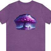 Purple Rain Tree Short Sleeve Tee - Subtle Blue M